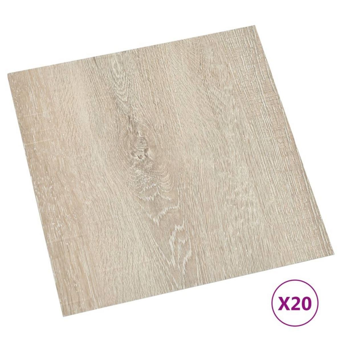 VIDAXL Dalles de plancher autoadhesives 20 pcs PVC 1,86 m^2 beige