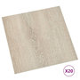Voir la diapositive 2 : VIDAXL Dalles de plancher autoadhesives 20 pcs PVC 1,86 m^2 beige