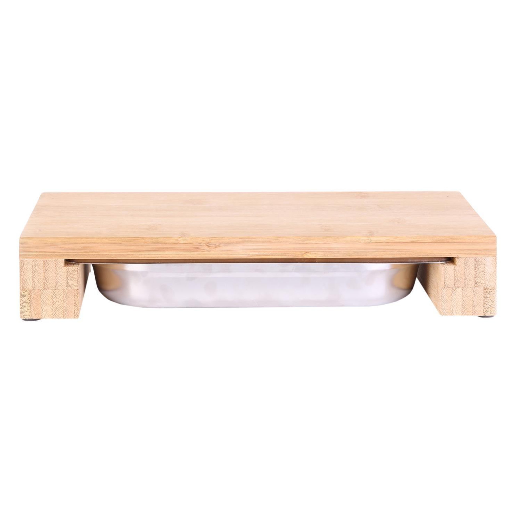 Voir la diapositive 5 : The Home Deco Factory Planche à découper avec tiroir intégré - Marron