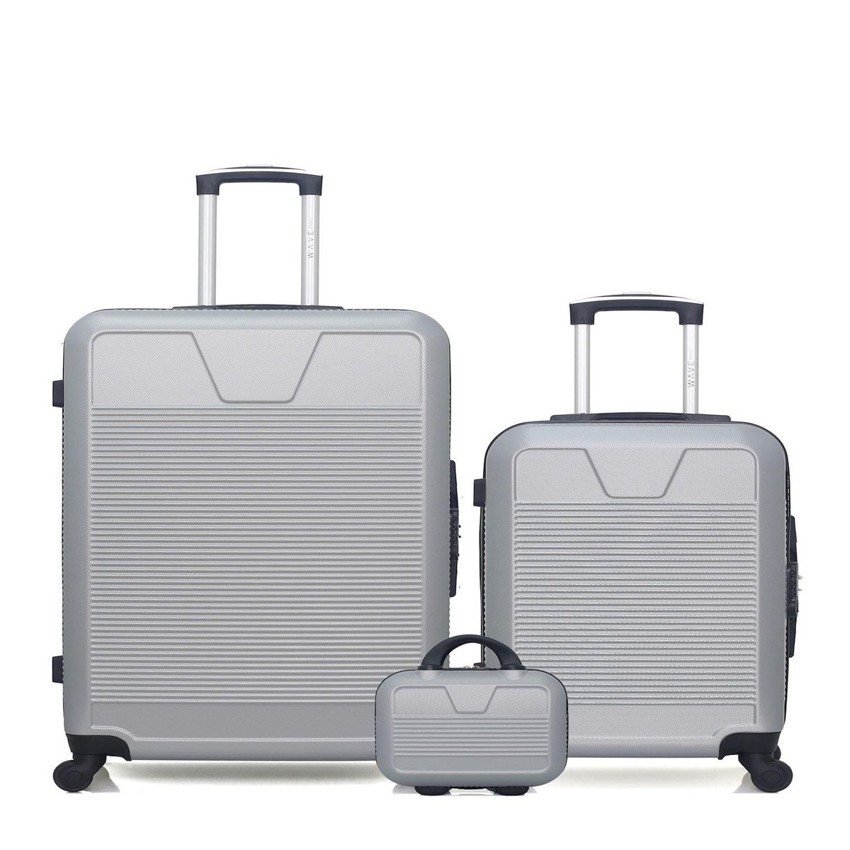 WAVE PARIS WAVE PARIS - Lot de 3 - Valises Grand Format, Cabine et Vanity SELENGA