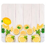 Wenko Protège-plaque vitrocéramique Citrons - L. 50 x l. 56 cm - Jaune