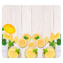 Voir la diapositive 1 : Wenko Protège-plaque vitrocéramique Citrons - L. 50 x l. 56 cm - Jaune