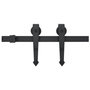 Voir la diapositive 2 : VIDAXL Kit de quincaillerie de porte coulissante 183 cm Acier Noir