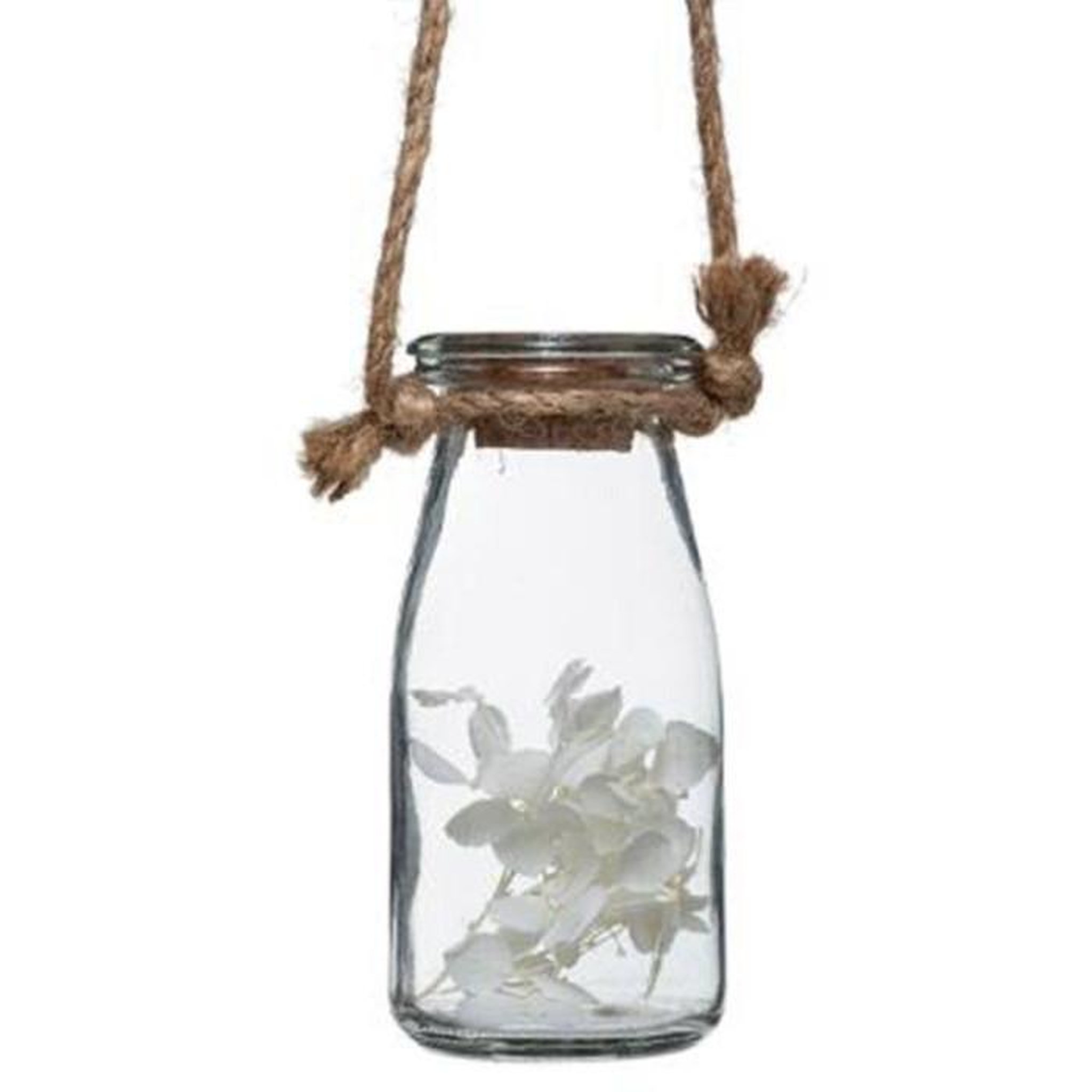 Voir la diapositive 4 : ATMOSPHERA Suspension murale  4 fleurs séchées  53cm naturel