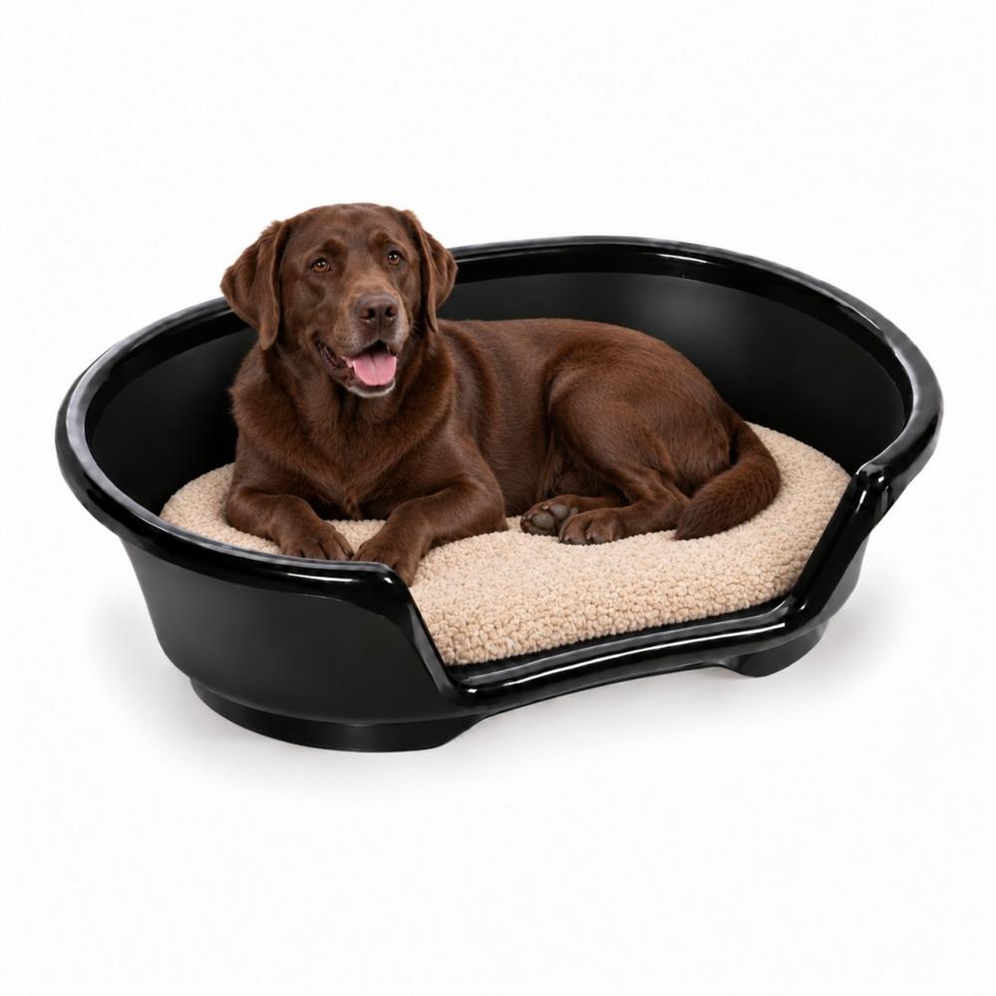 Voir la diapositive 1 : MON AMI LUKI MON AMI LUKI - Corbeille plastique avec aerations cosy pour chien