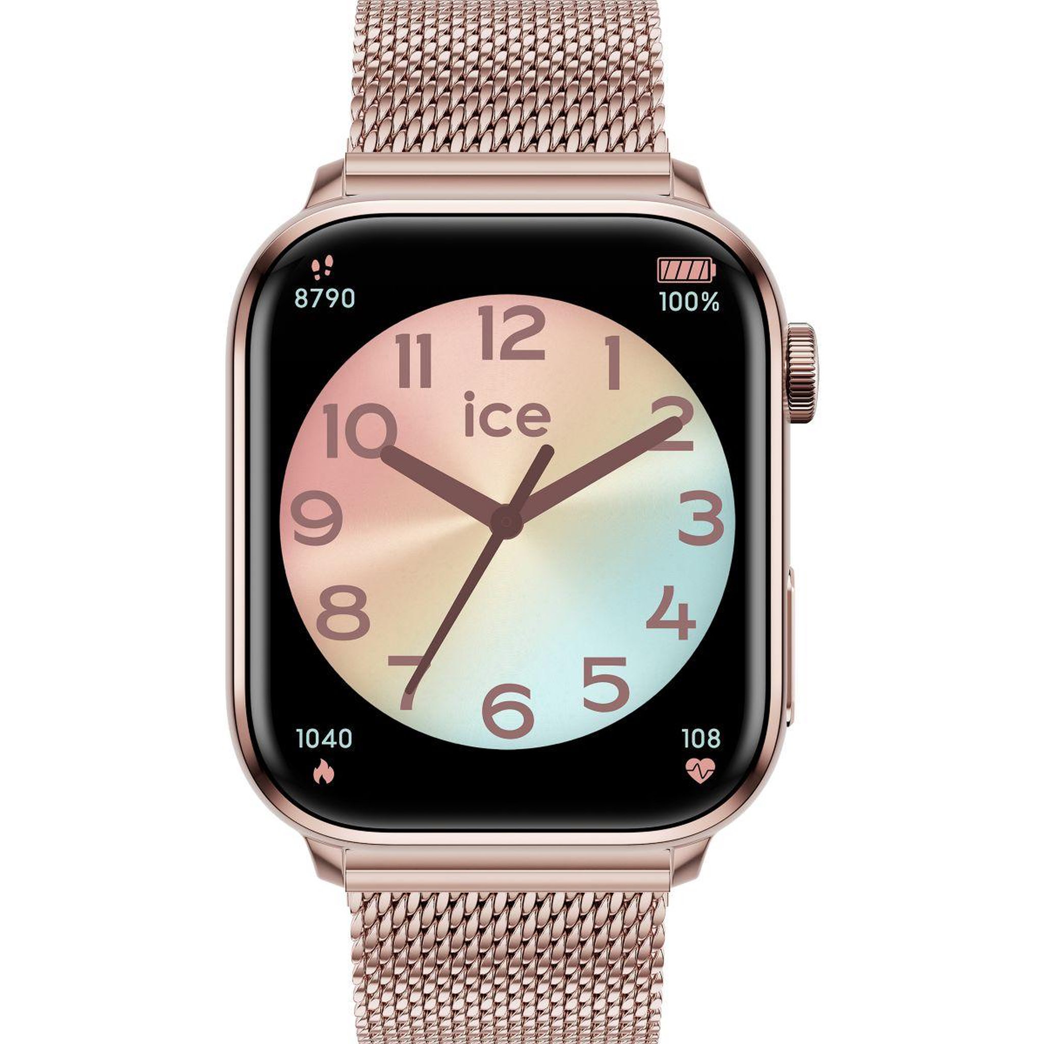 Ice Watch Montre connectée Ice Smart 2.0 Rose Gold Brac Mill 1.96