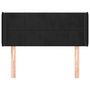 Voir la diapositive 3 : VIDAXL Tete de lit avec oreilles Noir 83x16x78/88 cm Velours