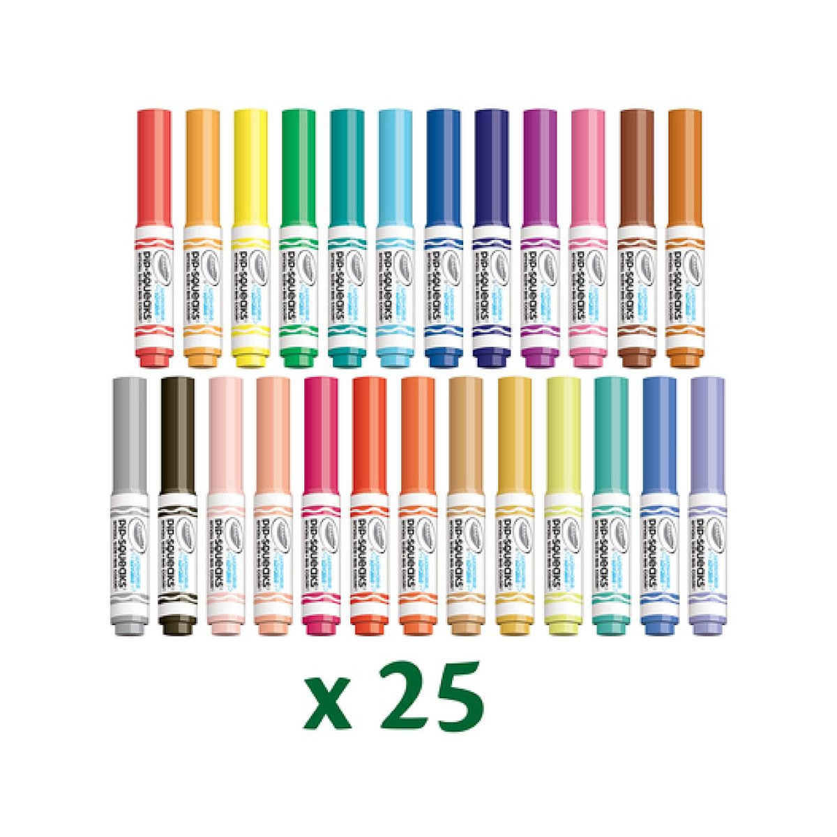 Crayola Pip Squeaks 25 Mini marqueurs lavables - Mallette