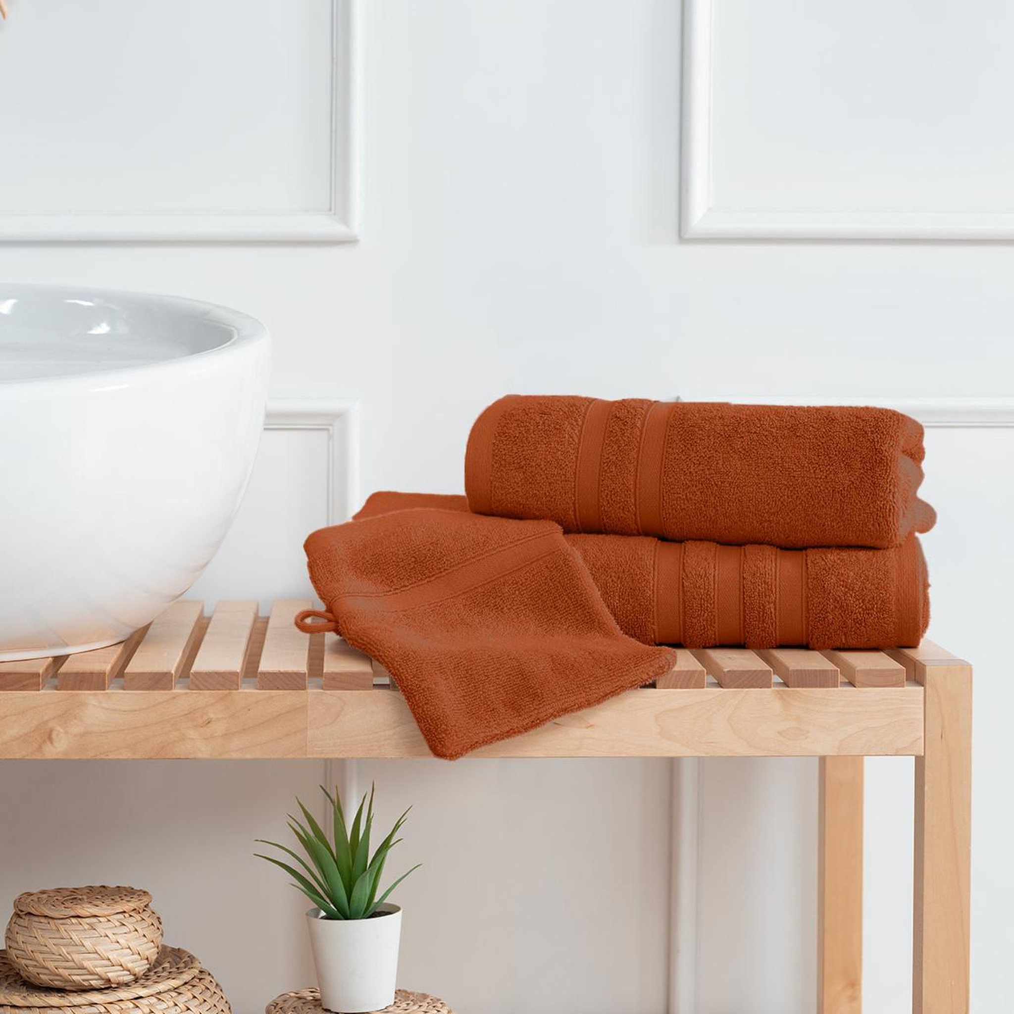 Voir la diapositive 6 : Sensei Maison Ensemble de bain 3 pièces 600 g/m² SENSILK
