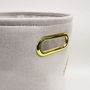 Voir la diapositive 3 : Paris Prix Panier de Rangement Imprimé  Orbella  30cm Blanc