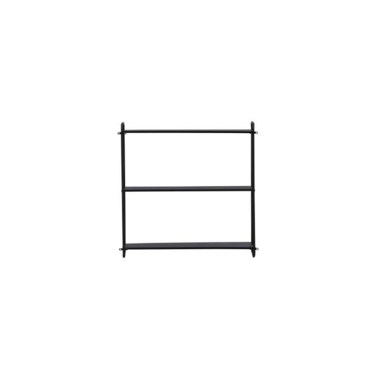 Paris Prix Étagère Murale en Métal  Lyon  62cm Noir