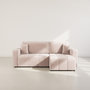 Voir la diapositive 5 : BEST MOBILIER Nicole - canapé d'angle réversible 5 places convertible avec coffre en tissu