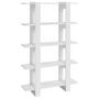 Voir la diapositive 2 : VIDAXL Bibliotheque/Separateur de piece Blanc brillant 100x30x160 cm
