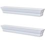 Voir la diapositive 2 : VIDAXL Etageres murales Aaliyah 2 pcs Blanc
