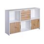 Voir la diapositive 2 : Paris Prix Buffet Design 6 Cases  Adam  70cm Blanc