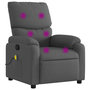 Voir la diapositive 2 : VIDAXL Fauteuil de massage inclinable Gris fonce Tissu