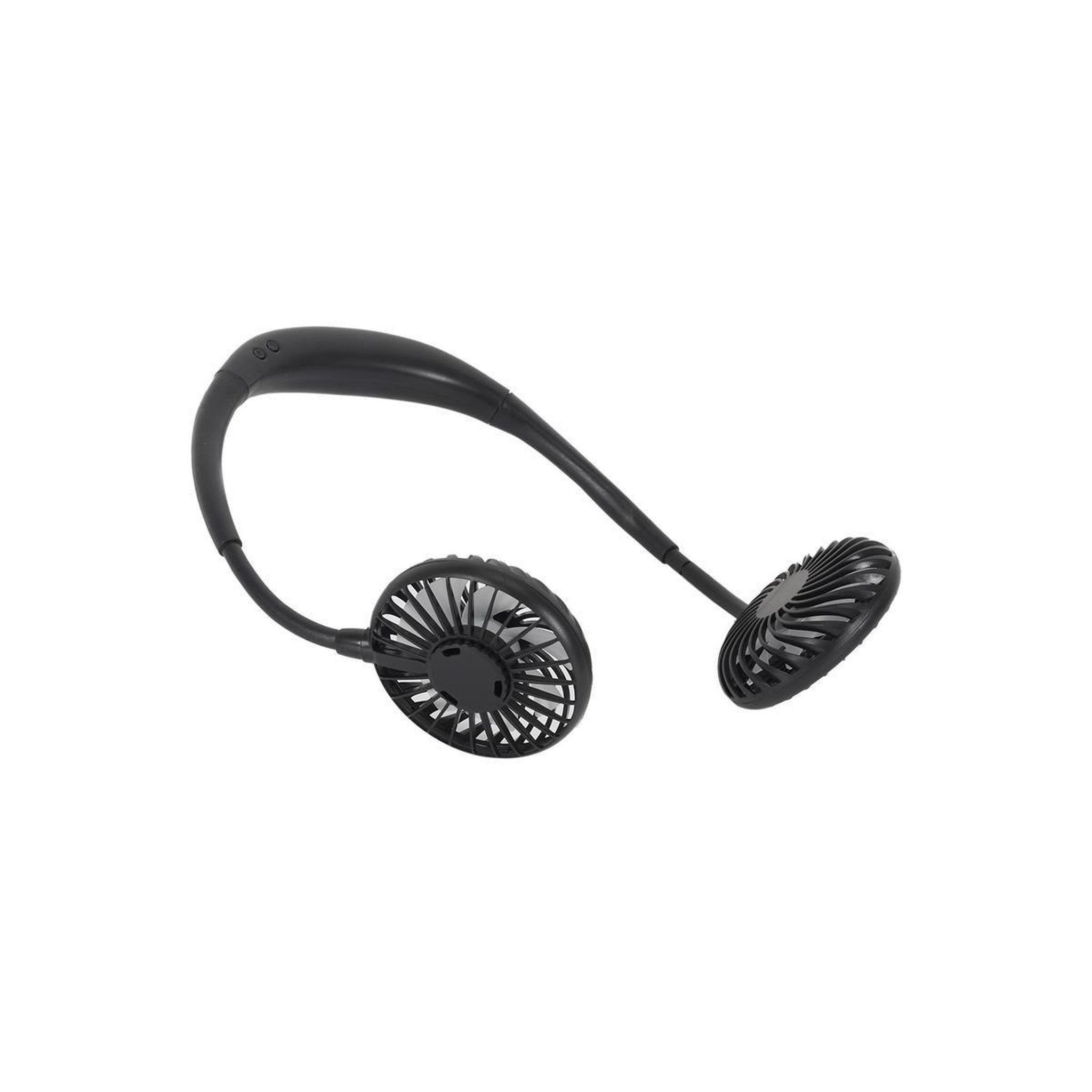 Voir la diapositive 2 : JET LAG Ventilateur rechargeable  tour de cou  26cm noir