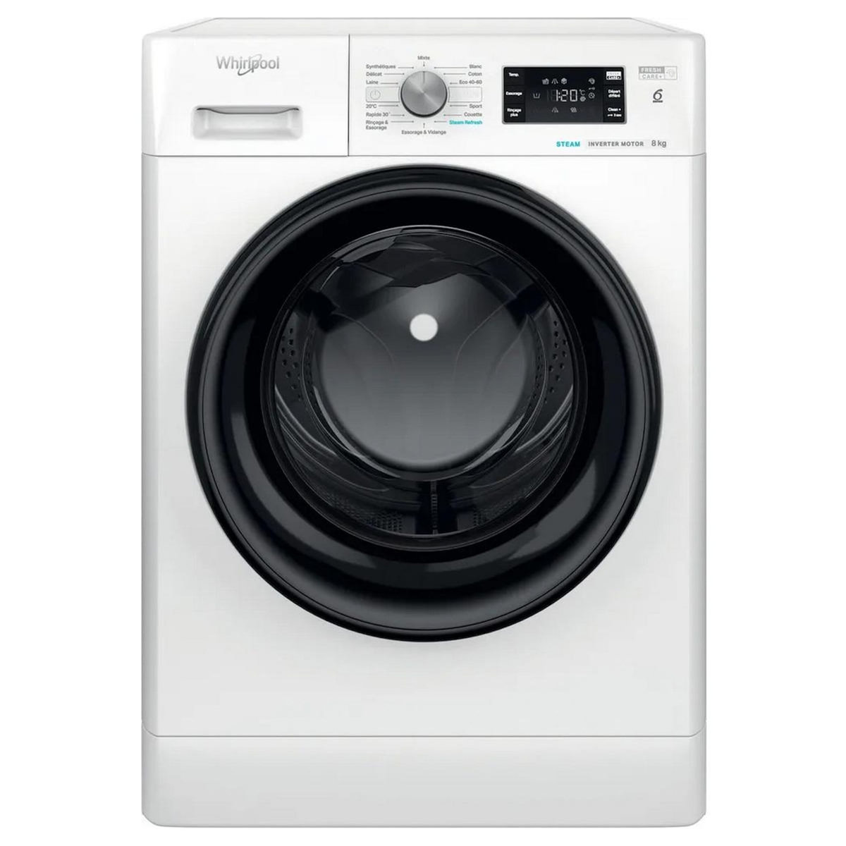 Whirlpool Lave-linge frontal 8kg 1200 tours/min - FFS827BFR
