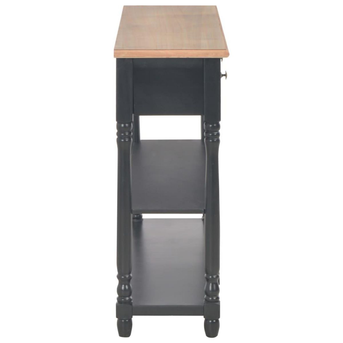VIDAXL Table console Noir 120x30x76 cm MDF