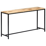 VIDAXL Table console 140 x 35 x 76 cm Bois de manguier massif brut