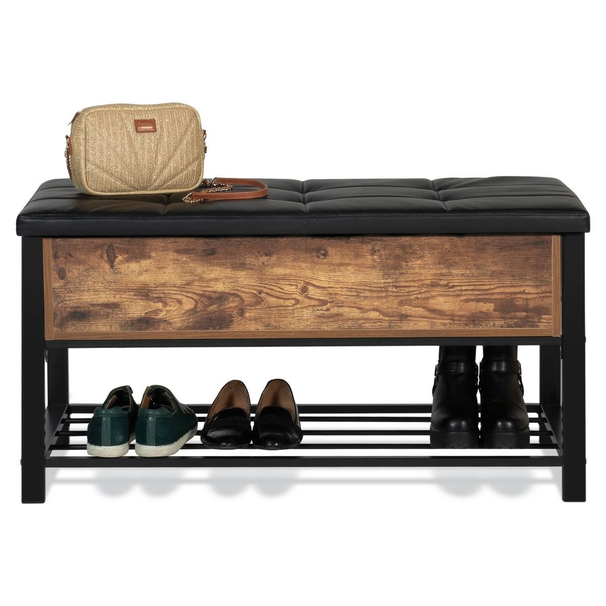 Banc coffre d'entrée range chaussures NINO