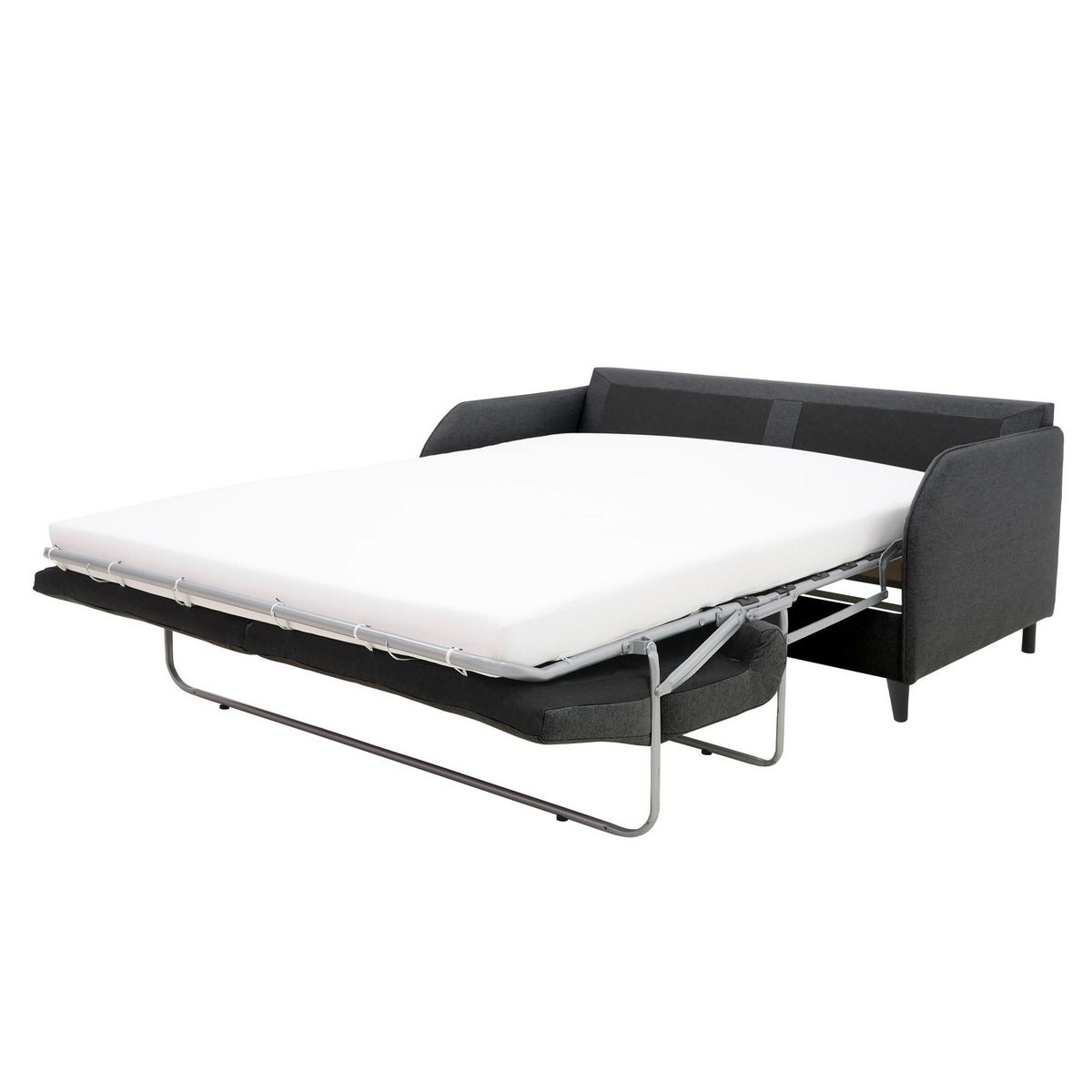 BEST MOBILIER Cosmos - canapé 3 places convertible express couchage quotidien 140 cm matelas 11 cm en tissu