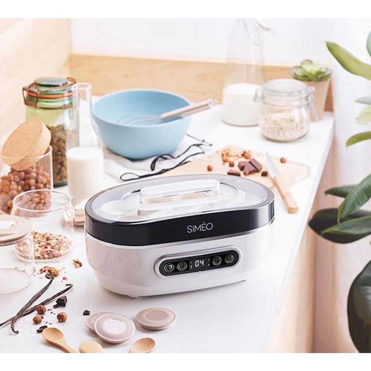 Simeo Yaourtière 8 pots 20w - yva640