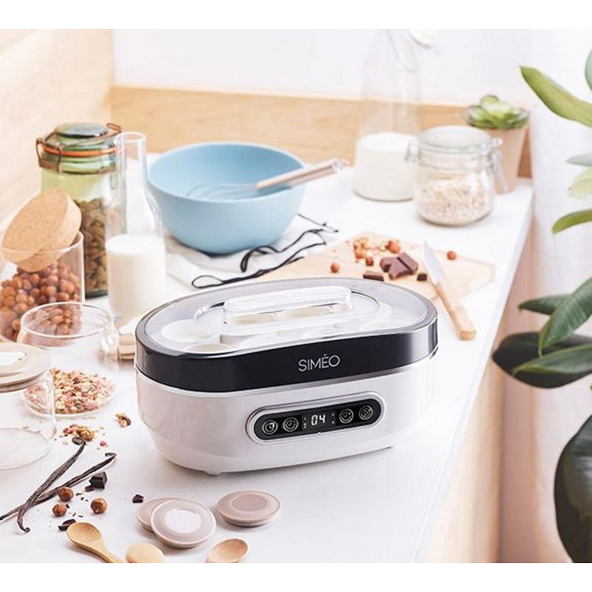 Simeo Yaourtière 8 pots 20w - yva640
