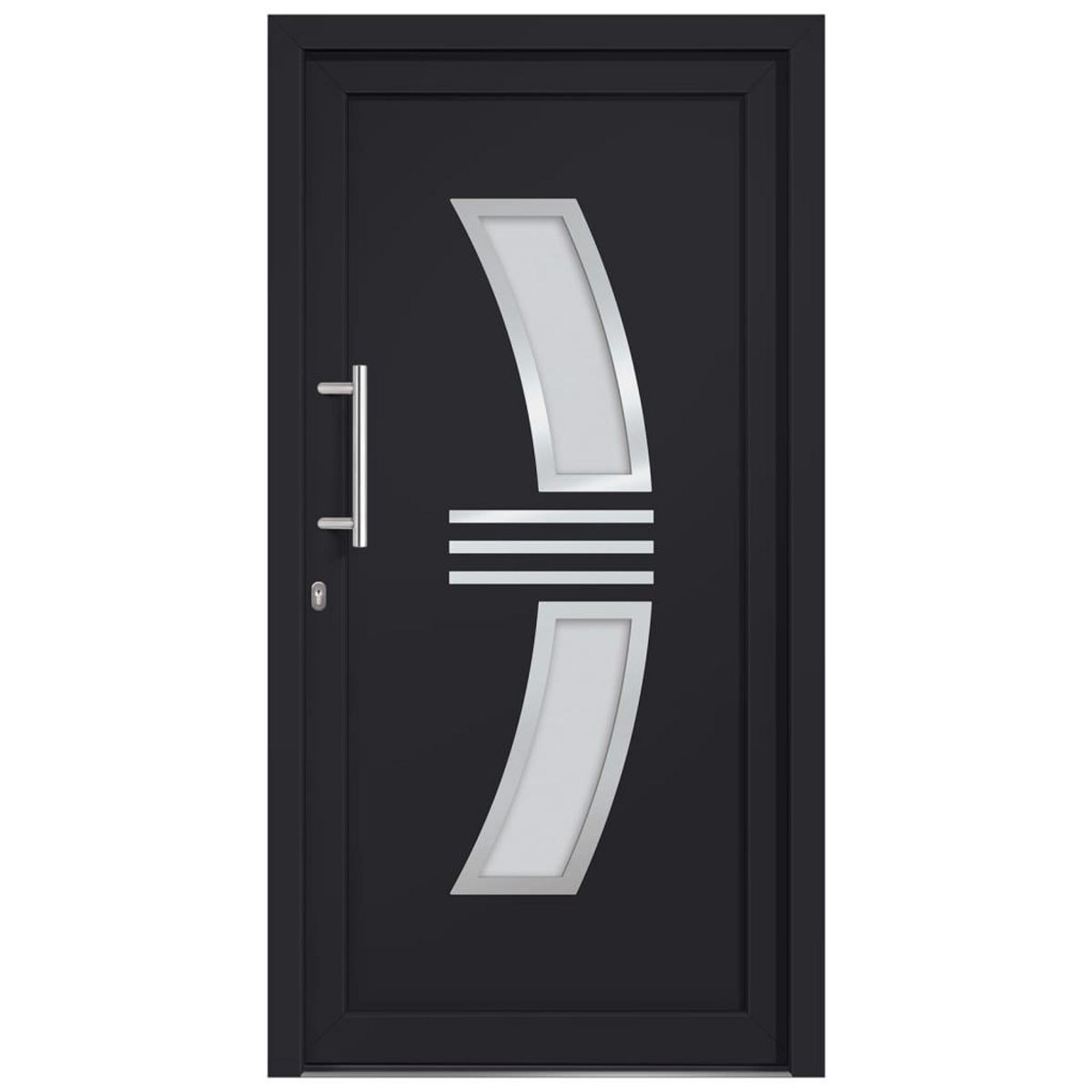 VIDAXL Porte d'entree Anthracite 108x208 cm