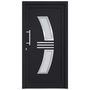 Voir la diapositive 3 : VIDAXL Porte d'entree Anthracite 108x208 cm
