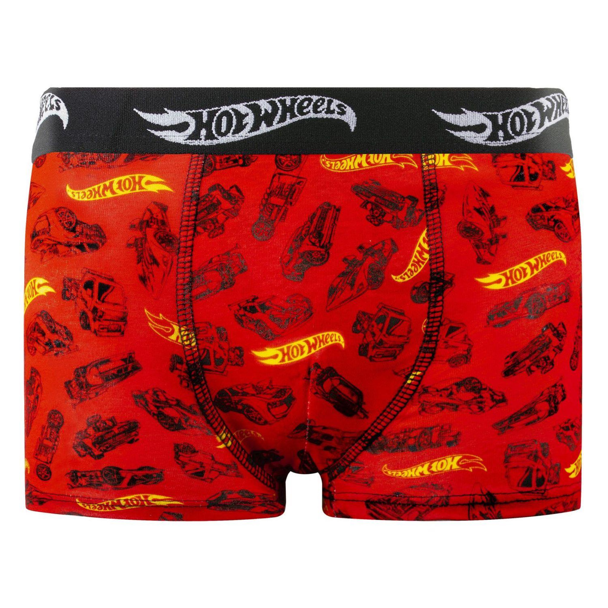Voir la diapositive 3 : Hot Wheels Lot de 4 boxers enfant Hot Wheels