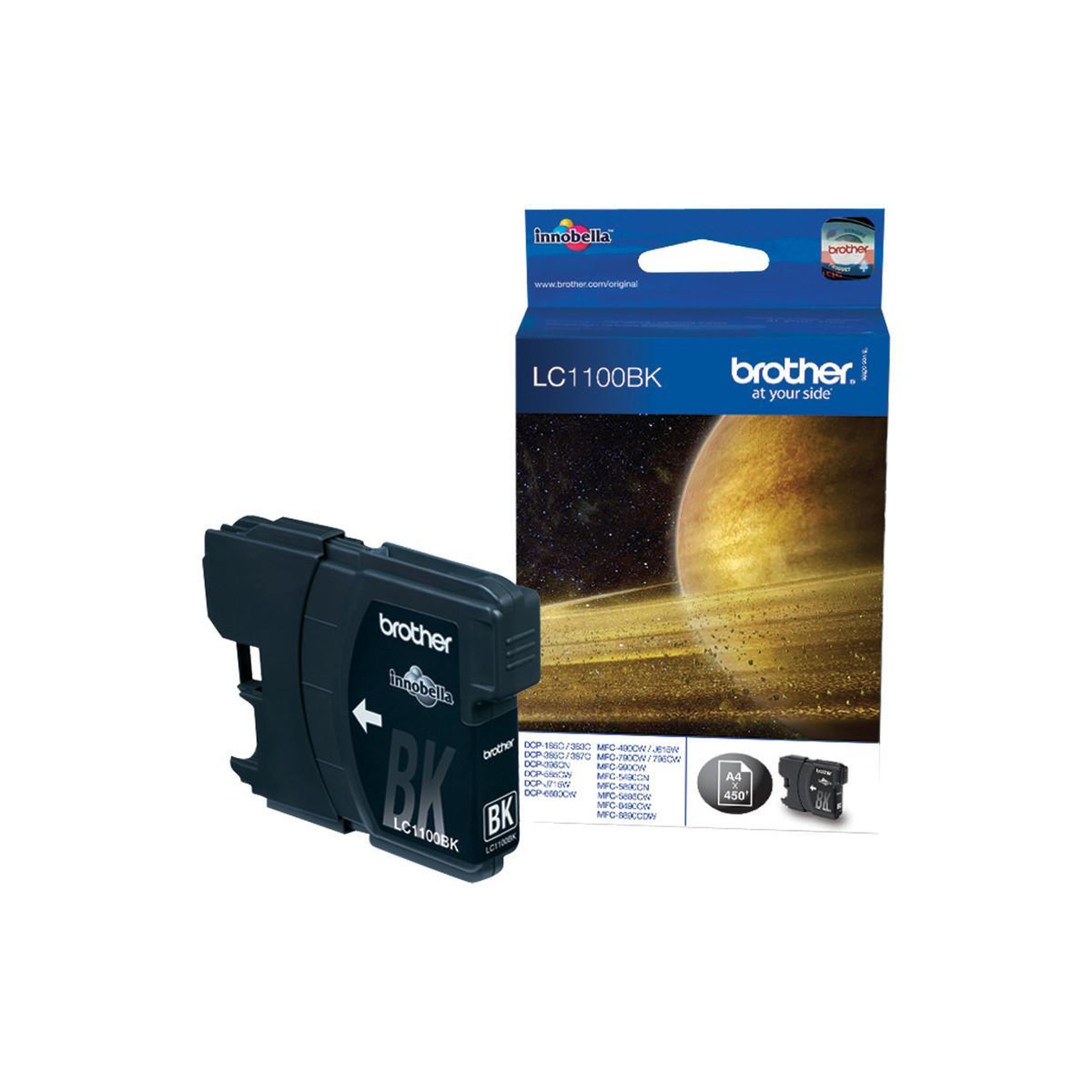 Voir la diapositive 2 : Brother Brother LC1100BK Cartouche dencre Noir
