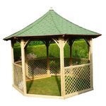 Hisense Pavillon octogonal 8.78m² bois naturel - kic35