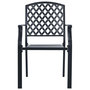 Voir la diapositive 5 : VIDAXL Ensemble de chaises de jardin empilables 5 pcs anthracite