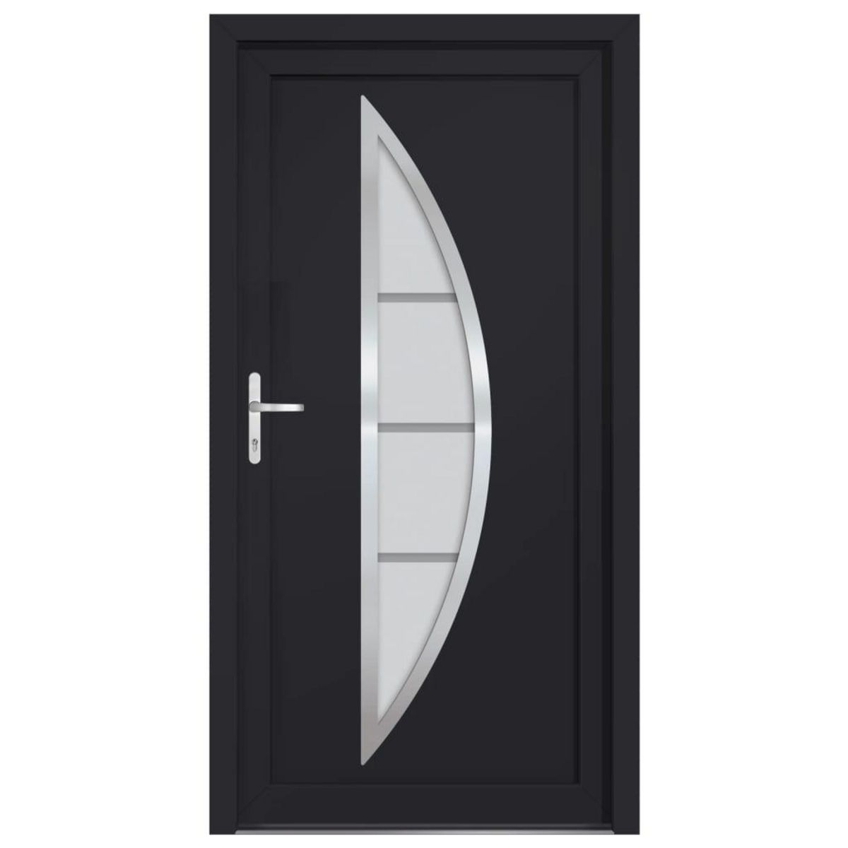 VIDAXL Porte d'entree anthracite 98x208 cm PVC