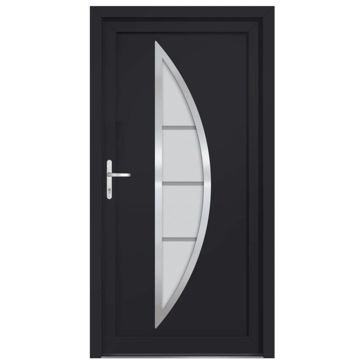 VIDAXL Porte d'entree anthracite 98x208 cm PVC