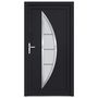 Voir la diapositive 3 : VIDAXL Porte d'entree anthracite 98x208 cm PVC