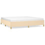 Voir la diapositive 2 : VIDAXL Cadre de lit sans matelas creme 200x200 cm tissu