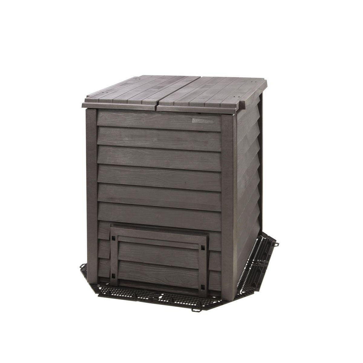 GARANTIA Composteur Thermo-Wood 400 L avec Grille de Fond, en carton