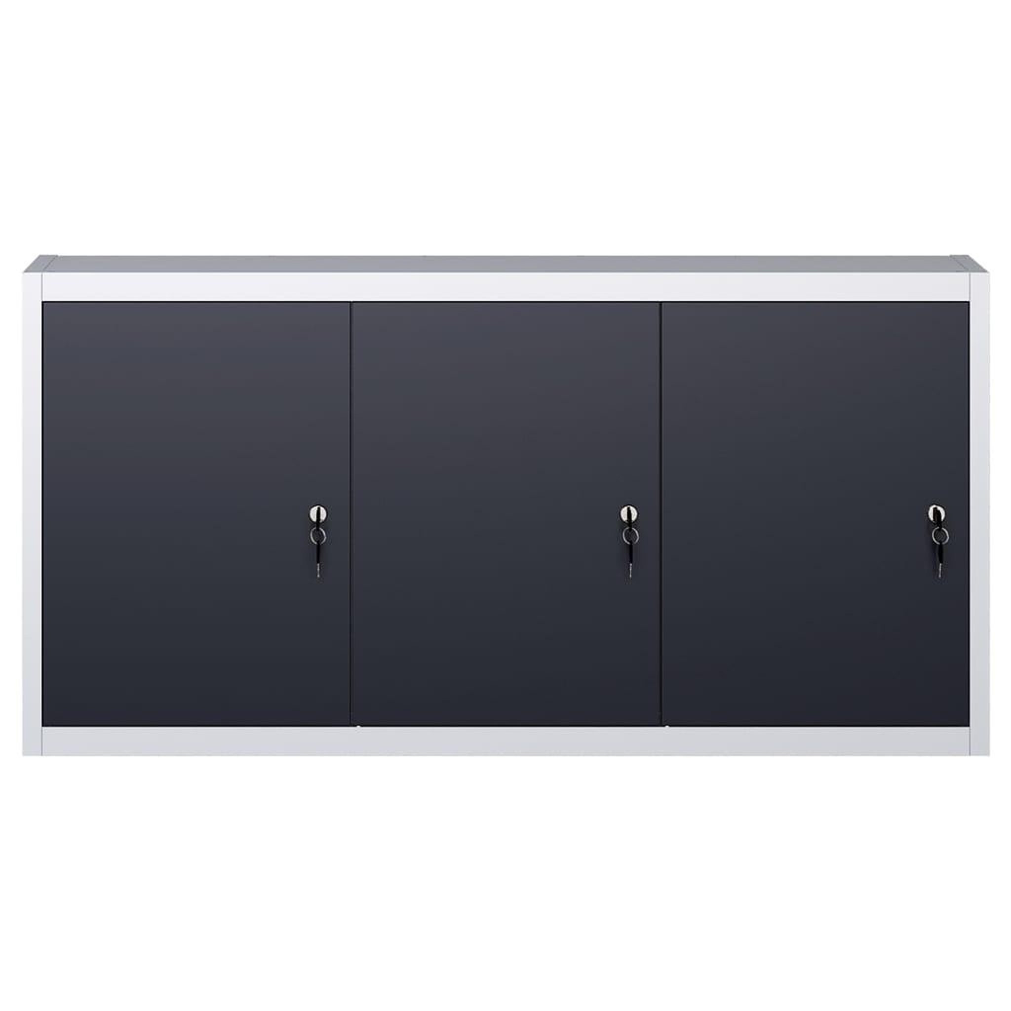 Voir la diapositive 2 : VIDAXL Armoire a outils murale Style Industriel Metal Gris et noir