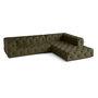 Voir la diapositive 4 : LISA DESIGN Gallata - canapé chesterfield d'angle droit - 5 places - en velours