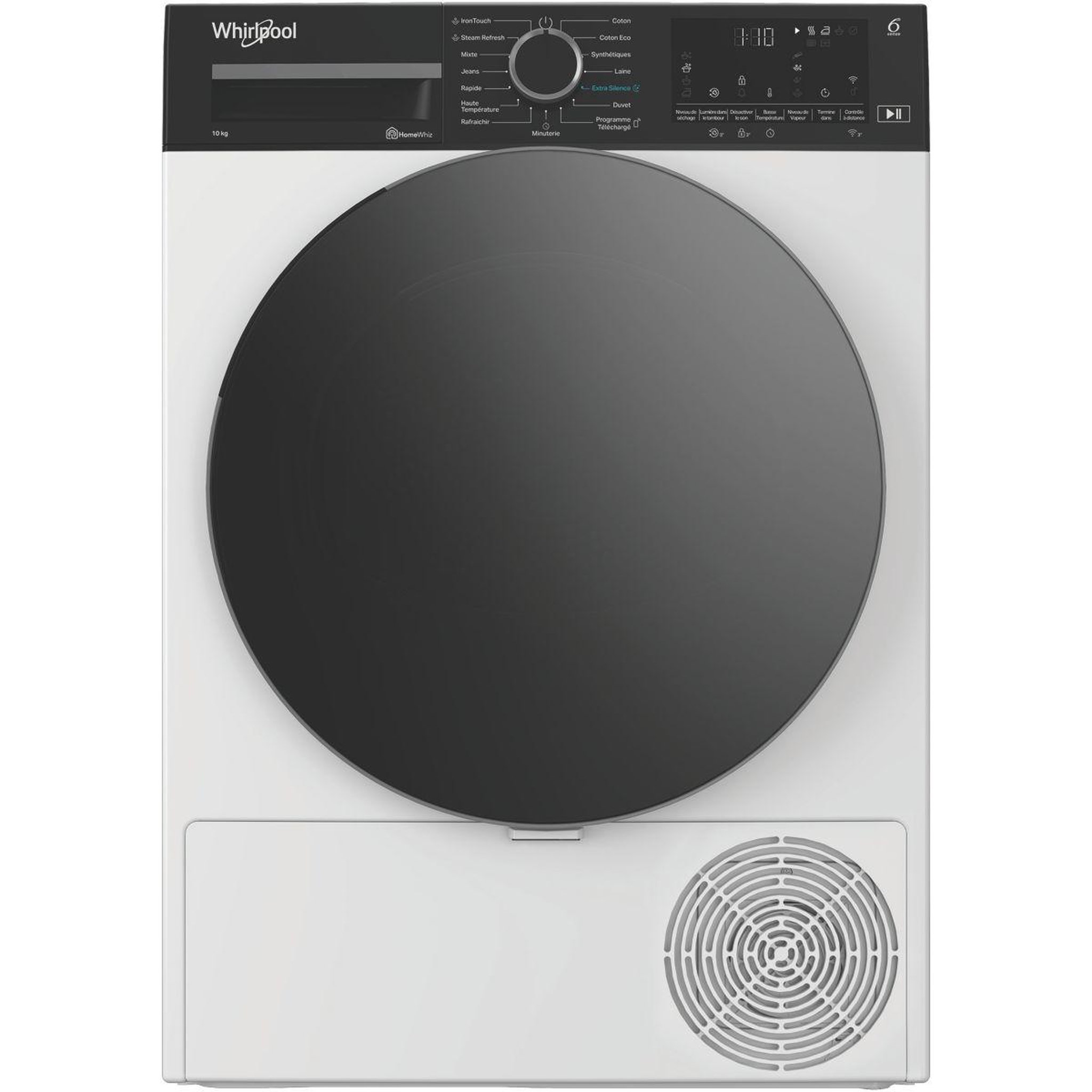 Voir la diapositive 2 : Whirlpool Sèche linge pompe à chaleur cwd104mwbsfrx