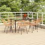 Voir la diapositive 1 : VIDAXL Ensemble a manger de jardin 7 pcs Resine tressee