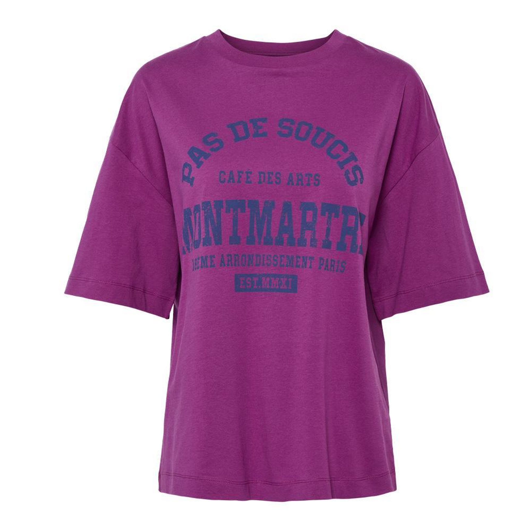 Pieces T shirt  Femme Pieces Maude. Coloris disponibles : Violet