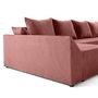 Voir la diapositive 5 : BEST MOBILIER Mike - canapé panoramique en u - 7 places - convertible avec coffre - en velours côtelé