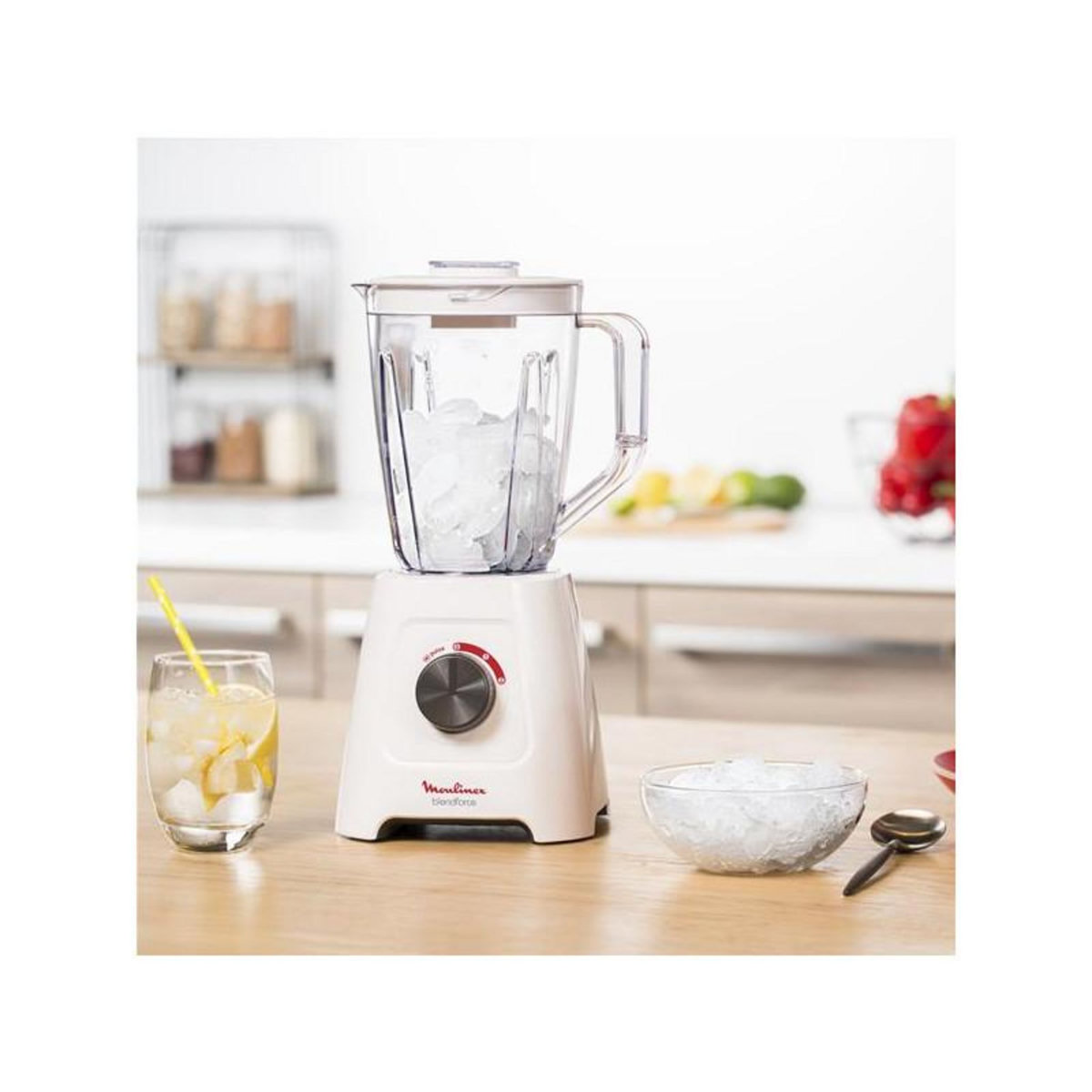 MOULINEX Blender 2l 600w blanc - LM420110
