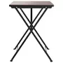 VIDAXL Table de bistrot pliante Marron 55x54x71 cm Resine tressee
