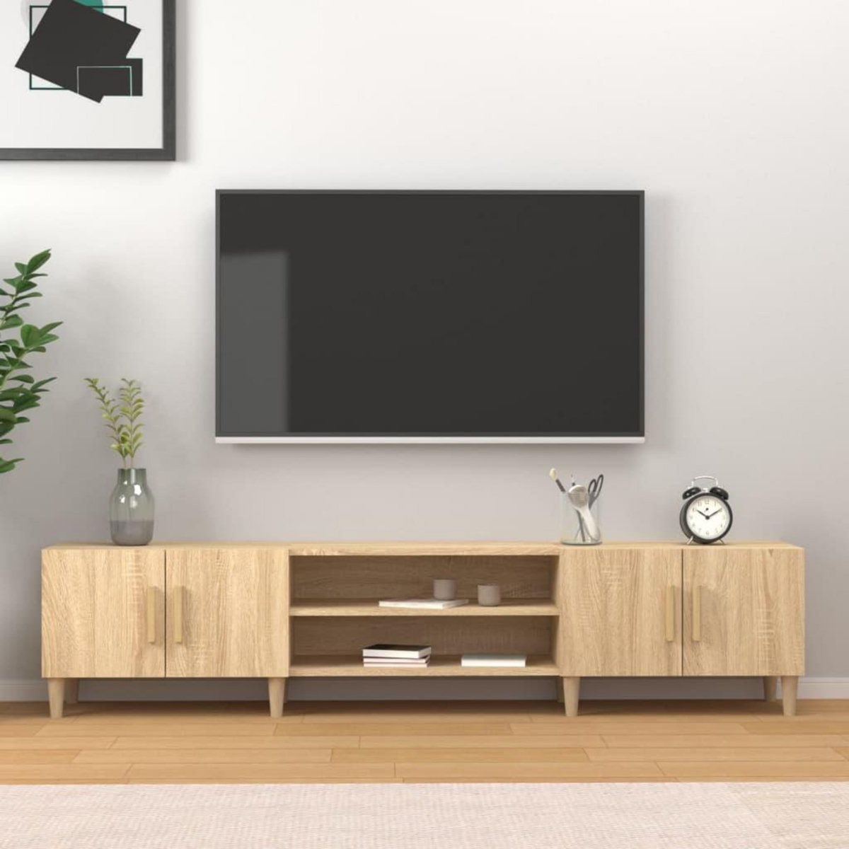 VIDAXL Meubles TV chene sonoma 180x31,5x40 cm bois d'ingenierie