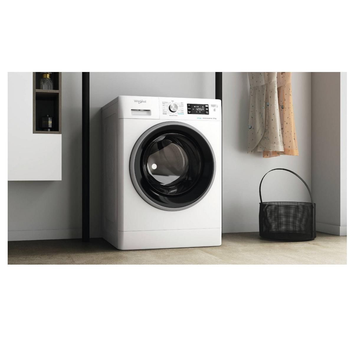 Whirlpool Lave-linge hublot 10kg 1400 tours/min blanc - FFBD10469BSVFR