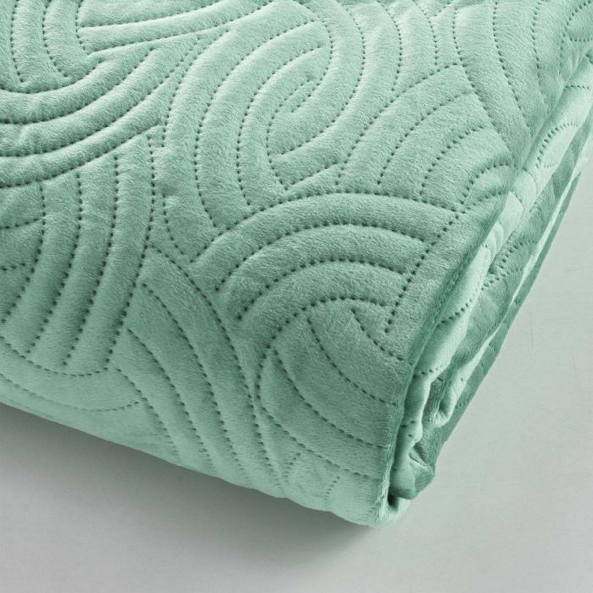 Paris Prix Couvre-Lit & 2 Housses de Coussin  Solange  220x240cm Sauge